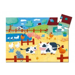 Puzzle Les Vaches à la Ferme 24 Pièces - Djeco