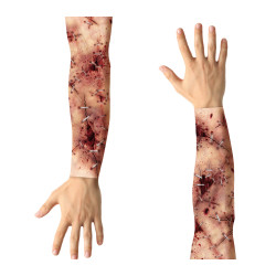 Manche En Tissu Effet Bras...