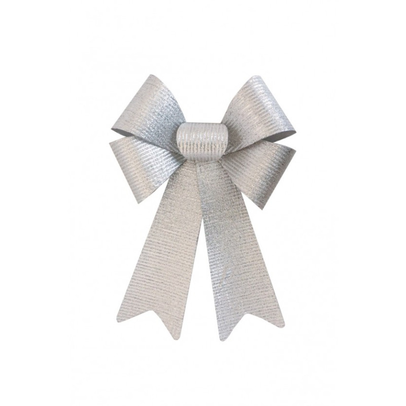 Noeud Brillant Argent 22,9x38,1cm Noeud Brillant Argent 22,9x38,1cm