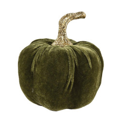 Citrouille En Velours Couleur Assortie 13cm