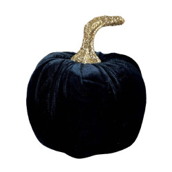 Citrouille En Velours Couleur Assortie 13cm