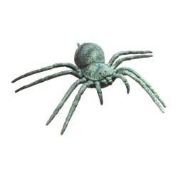 Araignée En Plastique Vert Irisé 23cm