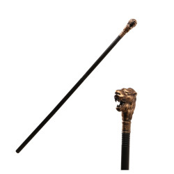 Canne En Plastique Lion Bronze 106cm
