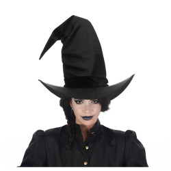 Chapeau De Sorciere Satin Noir
