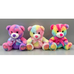 Peluche Ourson Assis Fluo...
