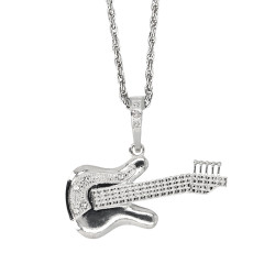 Collier Guitare en Métal...