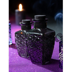 Flacon En Verre Texturé 13cm