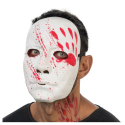 Masque Blanc No Id Ensanglanté