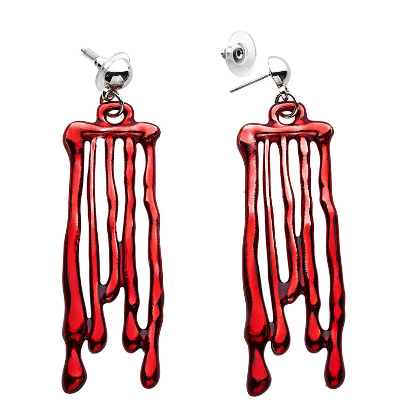 Boucles d'Oreilles Halloween Traces De Sang Boucles d'Oreilles Halloween Traces De Sang