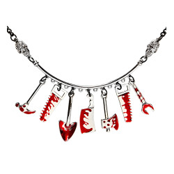 Collier Halloween Outils Ensanglantés