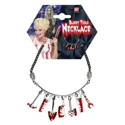 Collier Halloween Outils Ensanglantés