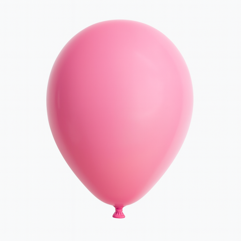 Ballons de Baudruche Opaques Rose Fuchsia 100 Pièces