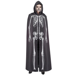 Cape Avec Capuche Squelette
