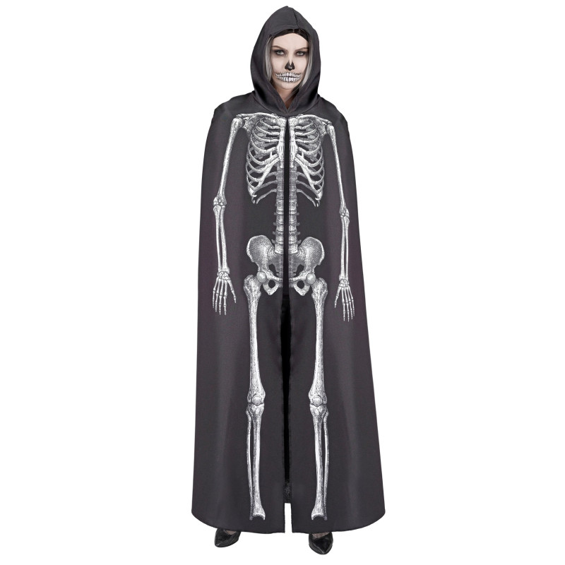 Cape Avec Capuche Squelette