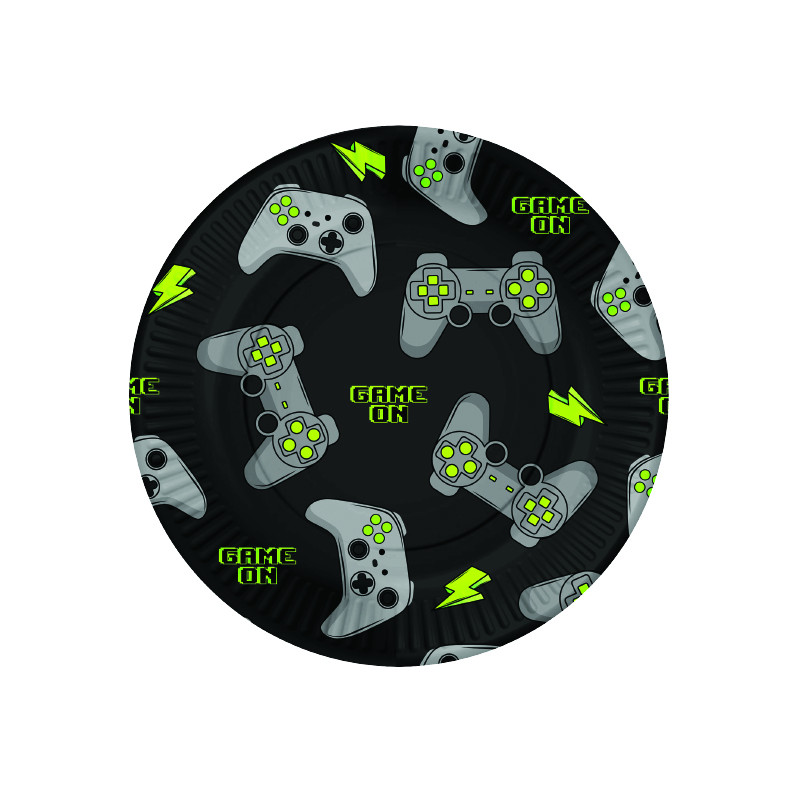 Assiettes En Carton Gaming - 8 Pièces Assiettes En Carton Gaming - 8 Pièces