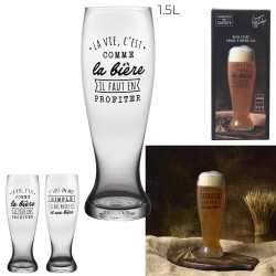 Verre à Bière en Verre XXL...