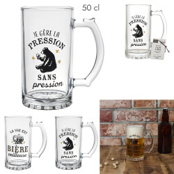 Chope à Bière Humoristique En Verre 50cl