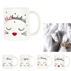 Mug Chat Message Humoristique 33cl
