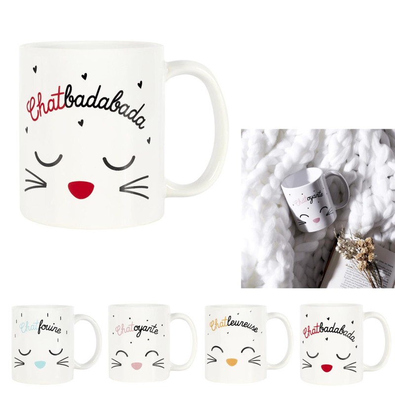 Mug Chat Message Humoristique 33cl Mug Chat Message Humoristique 33cl