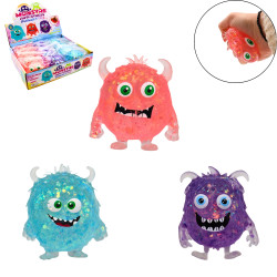 Monstre Anti Stress Gel Paillettes 7cm