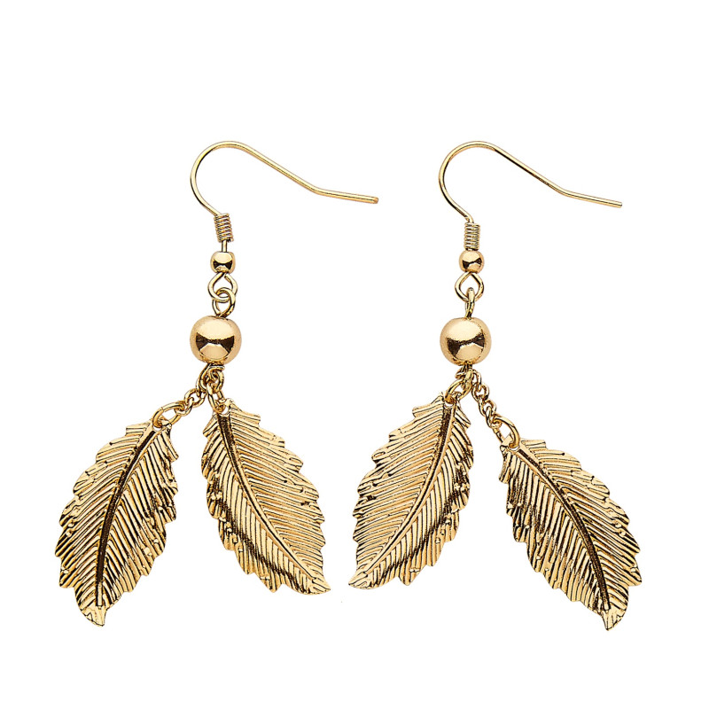 Boucles d'Oreilles Feuilles De Lauriers