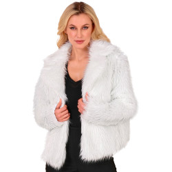 Veste En Peluche Blanche