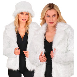 Veste En Peluche Blanche