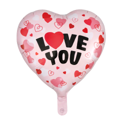 Ballon Aluminium Coeur Rose...
