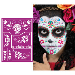 Pochoir de Maquillage Enfant Jour Des Morts Pochoir de Maquillage Enfant Jour Des Morts