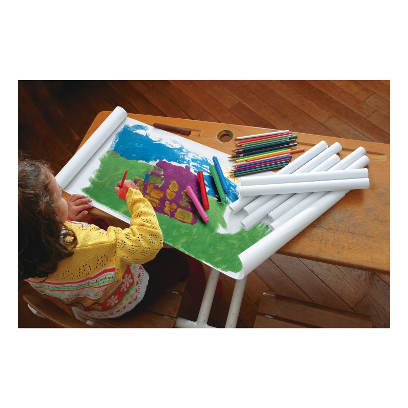 Papier Kraft à Dessin Blanc 60 Grammes 1x25 Mètres - Clairefontaine