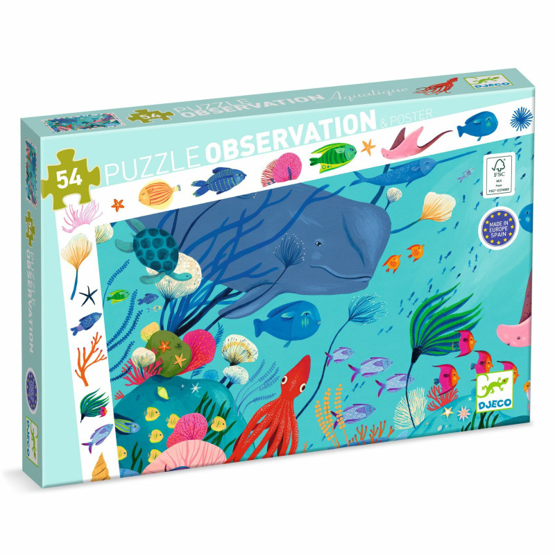 Puzzle D'Observation Aquatique 54 pièces - Djeco