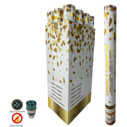 Canon à Confettis Papier Or 80cm