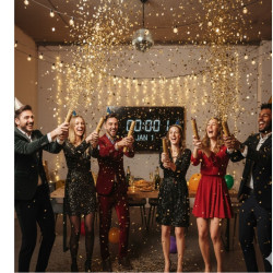 Canon à Confettis Papier Or 80cm