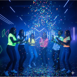 Canon à Confettis Papier Néon Fluo 80cm