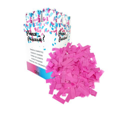 Canon à Confettis Annonce Bébé Rose 30cm