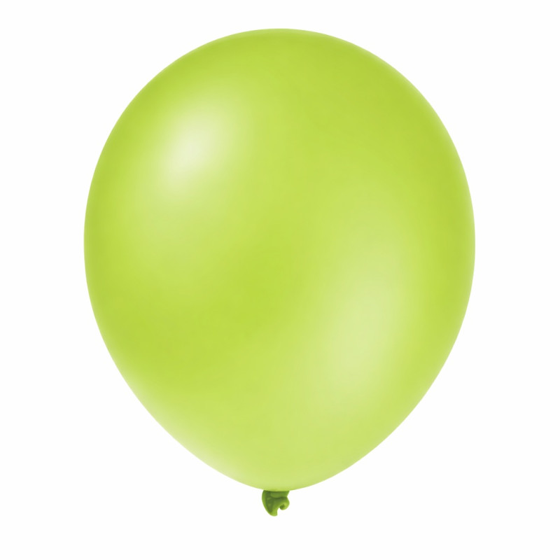 Ballons de Baudruche Opaques Vert Pomme 25 Pièces