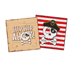 Serviettes en Papier Pirate