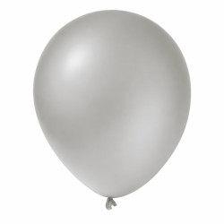 Ballons de Baudruche Opaques Gris 100 Pièces