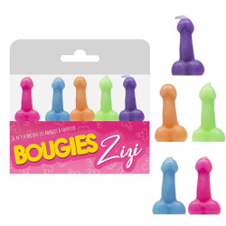 Bougies Pics Zizi 5 pièces