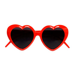 Lunettes Coeur Monture Rouge