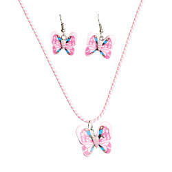 Collier Et Boucles D'Oreilles Papillons