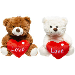 Peluche Ourson Coeur Love 23cm