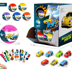 Capsule Surprise Voiture de Sport Rétro Friction 4,5cm à Customiser