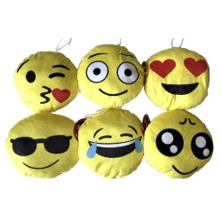 Peluche Coussin Emoticone 15cm