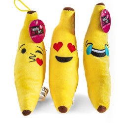 Peluche Banane Visage Humoristique 23cm