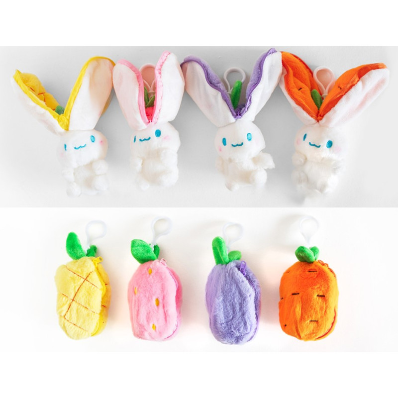 Peluche Lapin Fruit Zip 15cm