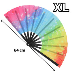 Eventail Rave XXL Multicolore