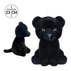 Peluche Panthère Noire Assise 23cm