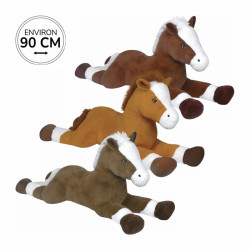 Peluche Cheval Couché 90cm