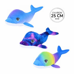 Peluche Dauphin Assortis 25cm